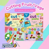 24-Sheet Cutting Activity/ Scissors (Cut & Paste, Glue, Game) Kids Educational Activity Set - WHOLES