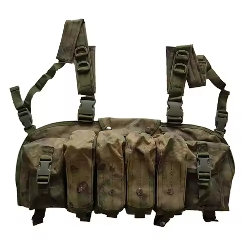 Hunting FG atacs Camo Tactical AK Vest Airsoft Ammo Chest Rig AR AK 47 Magazine Carrier Military Arm