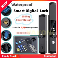 YAKONI Digital Smart Lock Set 100PCS Fingerprint Waterproof Door Lock Automatic Electronic Door Lock Kunci Pintar