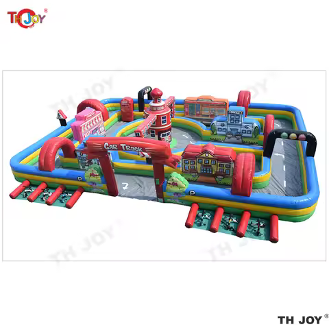Giant Inflatable Speedway Go Kart Race Track Inflatable Didi Bumper Car RC Racing Track