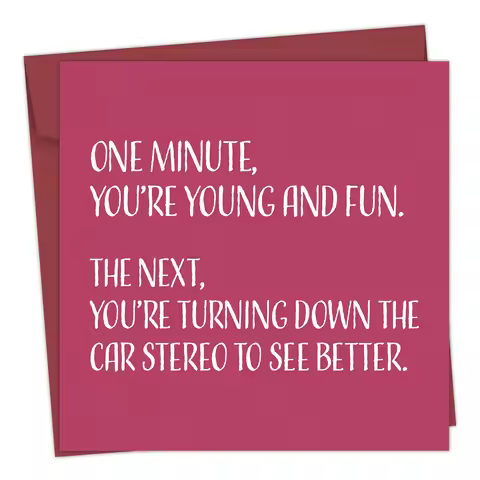 1PC Rude Getting Old Birthday Card For Him Her,Funny 40th 50th 60th Bday Card for Men Women,Happy Bi
