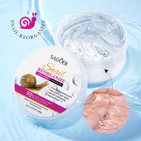 SADOER Snail Collagen Face Cream Gel Firming Repair Whitenting Moisturizing Facial Creams Beauty Fac