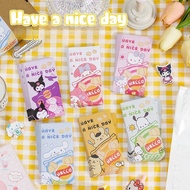 Have A Nice Day Sealing Sticker Cute Cartoon Long Sticker Bakery Packaging Label