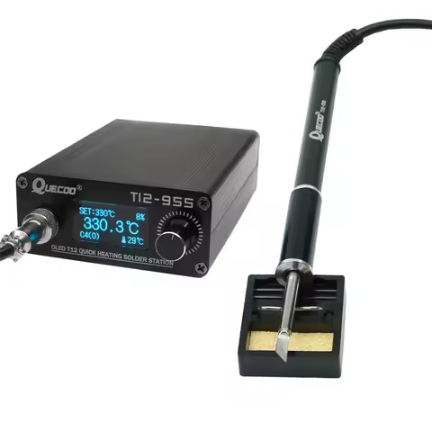 STM32 T12-955 Soldering Station Electronic Soldering iron 1.3inch Digital station solder iron tip we