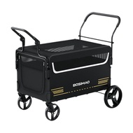 Pet Stroller additionallarge foldable wagon cart for average and large dogs sturdyduty 4-wheel desig