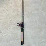 BC Rainbow 180 carbon hollow and reel Set BC Rainbow 7:2:1