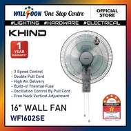 KHIND 16inch Wall Fan WF1602SE / 16" Kipas Dinding WF1602 SE