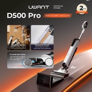 UWANT D500 Pro Wet Dry Vacuum | Push-In Dock | Washable Roller Brush | 180° Lie Flat | Hot Air Dryin