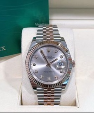 👑[現貨]🔥🔥Rolex Datejust 勞力士日誌系列 126331 粉面鑽刻 表徑41mm 自動機械 淨表 rolex/rolex submariner/rolex daytona/rolex 