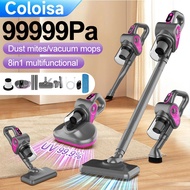 99999Pa Cordless Dust Mite Vacuum & Mop Vacuum  8 in 1 multifun UV99.9% Bed Mattress Mite Remover wi