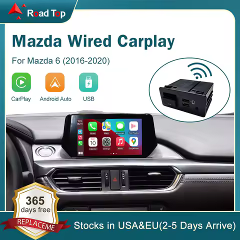 Wired CarPlay Android Auto USB Adapter for Mazda 6 2 3 CX3 CX5 CX9 MX5 2016-2020 With Mazda Connect 