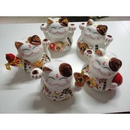 9" Ceramic Decoration Lucky Fortune Cat