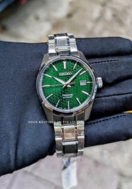Brand New Seiko Presage Sharp Edge Green Dial Men's Automatic Dress Watch SARX079 SPB169J1