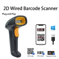 Handheld Wired Wireless Laser Bar Qr code Reader Scanners 1D 2D Barcode Scanner for Logistics Wareho
