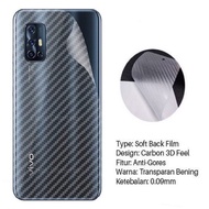 Oppo Realme C11 Realme C12 Realme C3 Realme 7 Pro Realme 7 Realme 7i Carbon Fibre Skin Sticker Back 