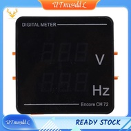 [UTnus9ddL] Upgraded Digital Voltmeter Frequency Panel Voltage HZ-Tester AC50-500V 10-99.9HZ Red-Dig