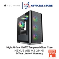 Tecware Nexus Air M3 Omni TG MATX Temper Glass Gaming Case - Black