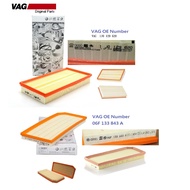 EA113 1.8T 2.0T Engine Air Inlet Filter Element 1J0 129 620 06F 133 843 A