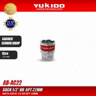 MATA Socket Eye 1/2" DR 6PT 22MM - Socket 1/2" 6PT 22MM Yukido AB-SC22