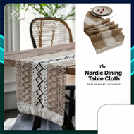 30cm x 180cm Table Runner Muji Woven Cotton Linen Dining Table Runner Modern for Dining Table Decor 