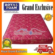 Kasur Busa Royal Foam Grand Exclusive 180 x 200 Tebal 18 Cm Grs 5 Thn