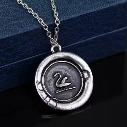 Fairy Tale Drama Once Upon a Time Snow White and Prince Charming necklace Emma Swan Amulet Pendants 