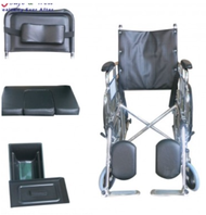 HOPKIN RECLINING COMMODE WHEELCHAIR