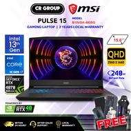 MSI Pulse 15 B13VGK-493SG - Intel i7-13700H - RTX4070 8GB - 15.6" QHD 240Hz Display - 16GB DDR5 RAM (2Yrs Agent)