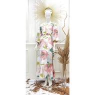 HELENA RIBBON DRESS-Offwhite