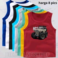 Singlet anak paket hemat isi 8pt spandek PE Mobil HCS Usia 2-16 Tahun Cewek Cowok Perempuan Laki-Lak