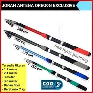 Peralatan pancing joran OREGON EXCLUSIVE 150 cm - 210 cm - 300 cm dan 360 cm / 1,5 - 2,1 - 3 dan 3,6