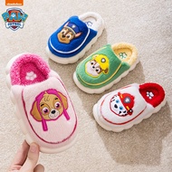 Winter PAW PATROL Slippers Kids Toddler Girl Flip Flop Baby Boys Fur Slides Cotton Indoor Shoes Warm Fluffy House Children Slipper