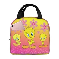 Tweety Bird Lunch Box Women Mens Reusable Insulated Lunch Tote Bag,Insulated box