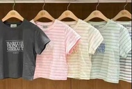 MARITHE FRANCOIS GIRBAUD W CLASSIC LOGO CROP TEE 🩷現貨🩷Pink size L✅100%韓國專門店/免稅店購入
