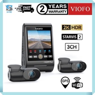 VIOFO A229 PLUS 3CH 2K FRONT + 2K REAR + 1080P INTERIOR SONY STARVIS 2 HDR WIFI GPS DASH CAMERA