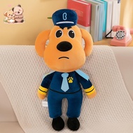 Labrador Safety Sheriff Plush Toy  Cute Stuffed Puppy Dog Doll Doberman Gift Figure