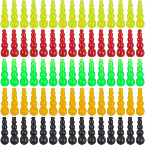 200Pcs Stacked Fishing Beads Plastic Fishing Lure Beads Trout Beads Lure Making Supplies Walleye Rig