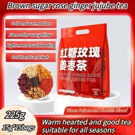💎SG Stock💎Brown sugar rose ginger jujube tea to dispel cold and replenish qi and blood goji berry red jujube longan tea