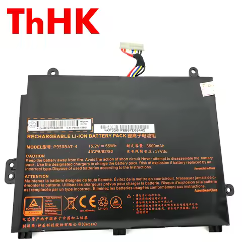 Genuine Original 6-87-P950S-52B01 P950BAT-4 Laptop Battery For Clevo P955EP6 P950KP6 P957HR Sager NP