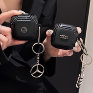 Soft Shockproof Classic Armor Case for Beats Fit Pro TPU Black With Pendant Earphone Casing Beats Fi