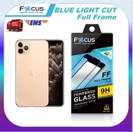 ฟิล์มกระจก โฟกัส เต็มจอ Focus Blue light cut iphone 11 / 11 Pro / 11 Pro Max full frame tempered glass ฟิล์ม เต็มจอ ถนอมสายตา โฟกัส ขอบสีดำ