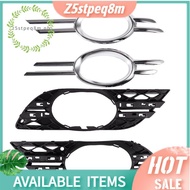 4Pcs Front Bumper Fog Light Chrome Grill Trim Cover Left Right for - 2007 2008 2009 W211 E320 E350 E