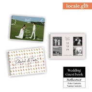SOFTCOVER | Custom wedding guest books | Wedding guest book custom photo