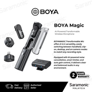 BOYA Magic Transformable Wireless Microphone 4 Forms in 1 World's First Al-Powered