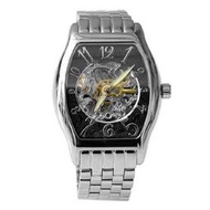 范倫鐵諾Valentino自動上鍊機械腕錶 經典酒桶不鏽鋼手錶 背板鏤空設計【NE1398】原廠