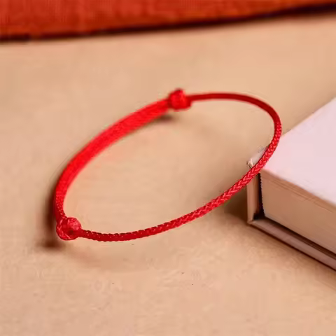 Handmade Red Lucky Knot Bracelet Rope Lucky Bangle Women Lovers' DIY Best Friends Lucky Friendship B
