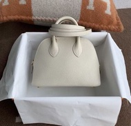 Hermes mini bolide 01 Blanc with GHW