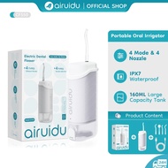 Airuidu Water Flosser | Oral Irrigator 160ML | Detachable & Portable | Retractable Dental Air Floss 