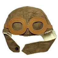 Topwon Pilot Cap Hat Beanie Pilot Aviator Crochet Earflap Hat for Toddler Kids