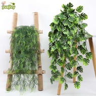 YUEJIPH Artificial Hanging Vines, 80cm Length 5 Heads Artificial Ivy Vines, Hanging Plastic Leaves G